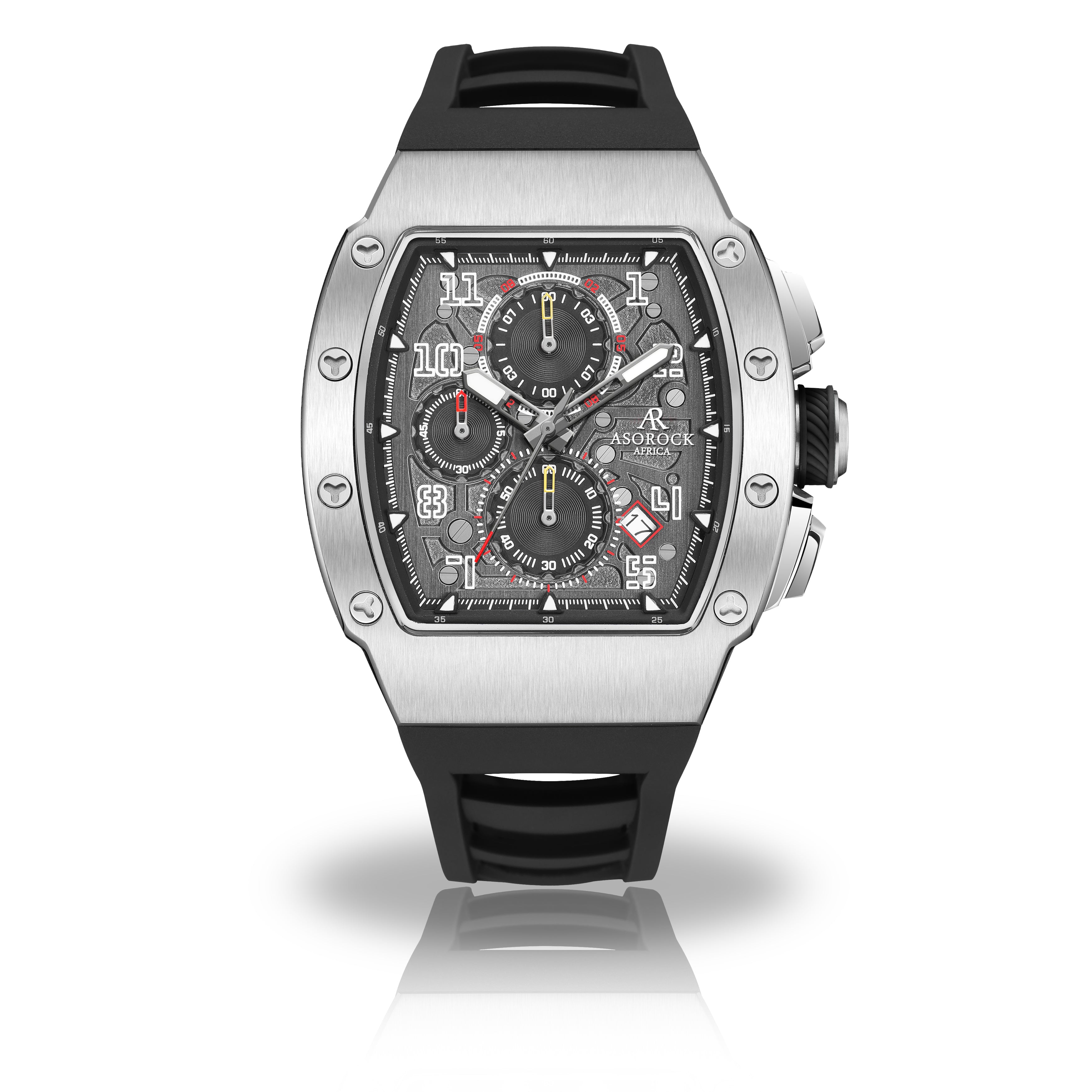 Asorock watches Silver/Black Motorsport GT richard mille homage style ...