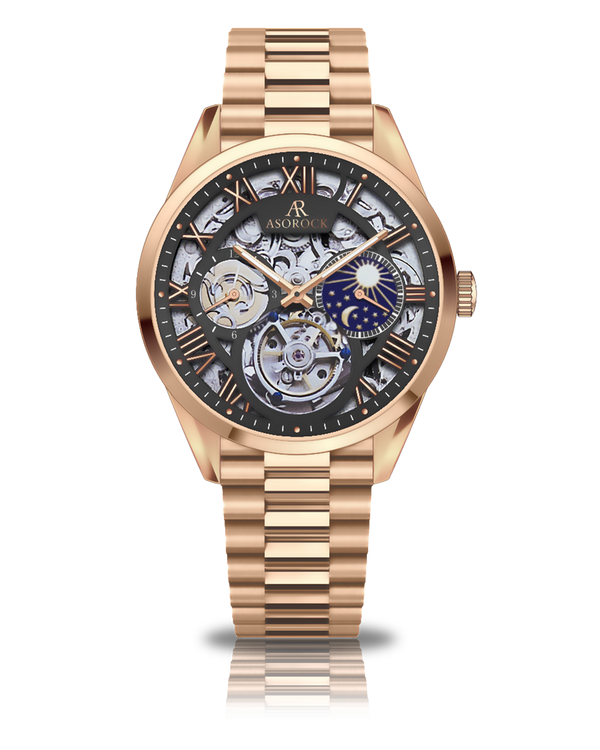 Rosegold/Black Villa tourbillion