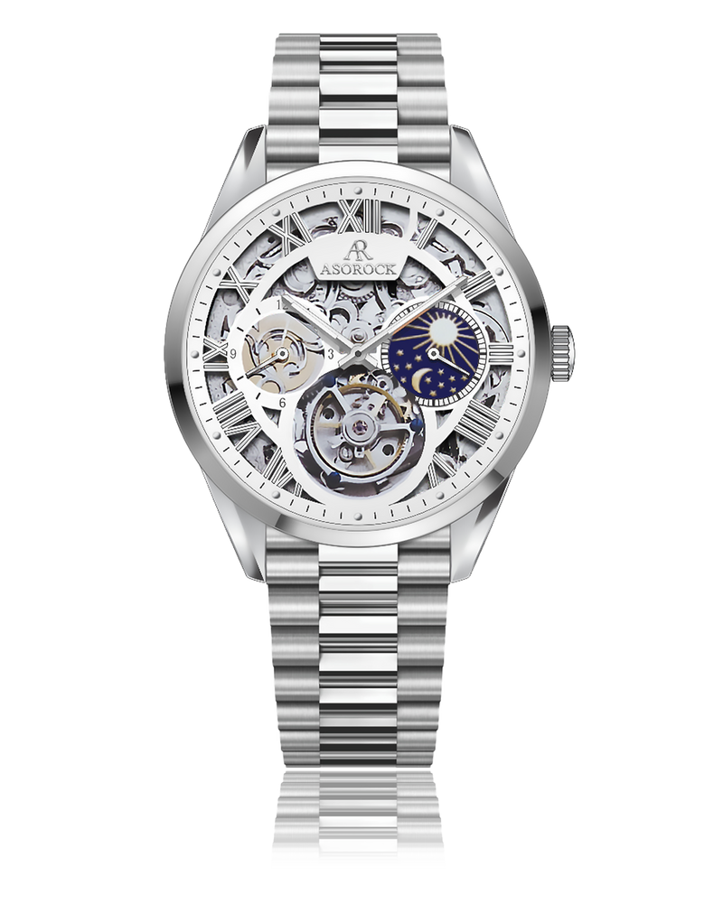 silver/white Villa tourbillon