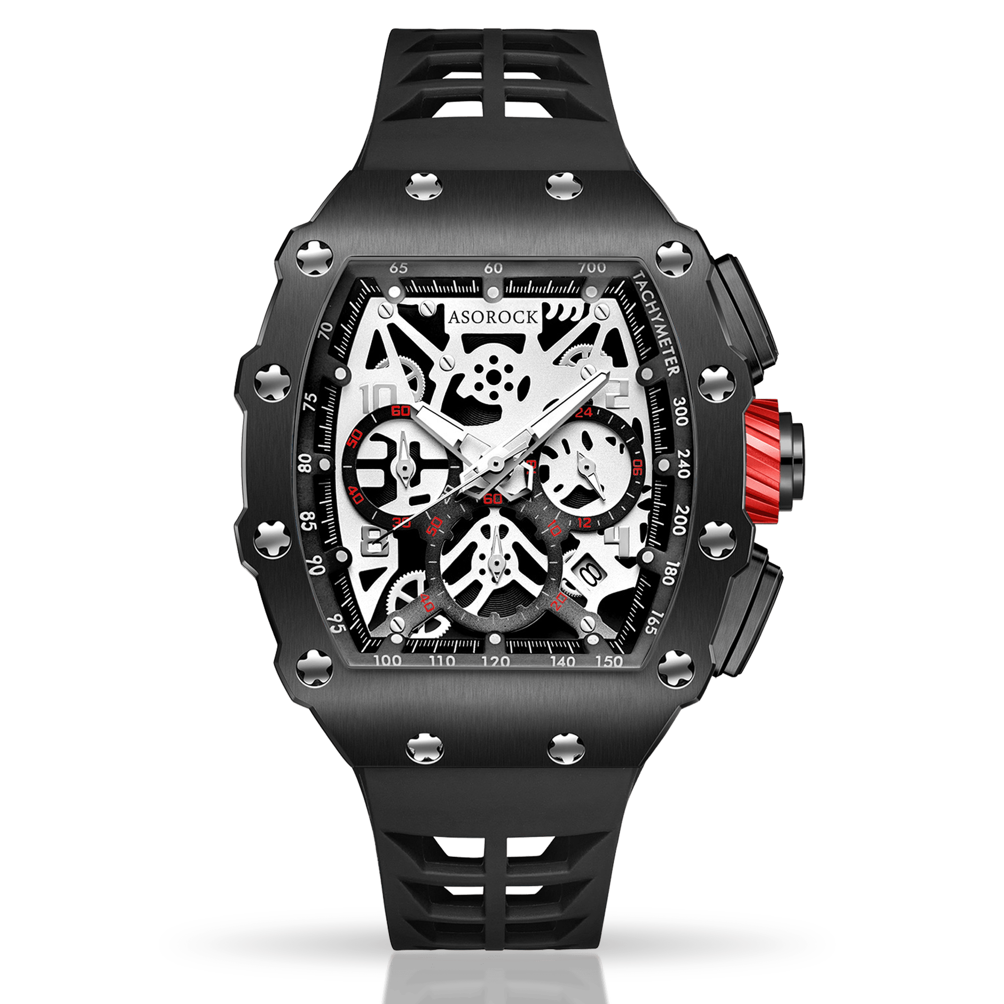 Asorock watches All Black Motorsport- richard mille homage style watch ...