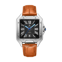 Silver/Black - brown strap Diplomat